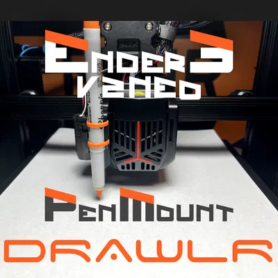 DrawlR - Giá đỡ Bút/Bút chì Đa năng cho Ender 3 V2 NEO