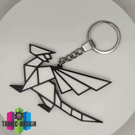 Móc Khóa Rồng 3D