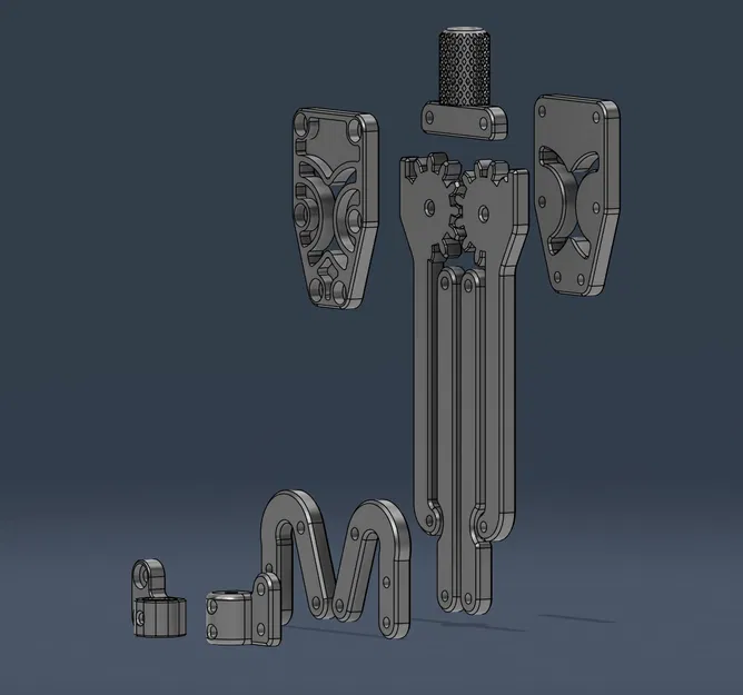 Com-pa vẽ kỹ thuật với cánh tay song song có bánh răng - Image 3