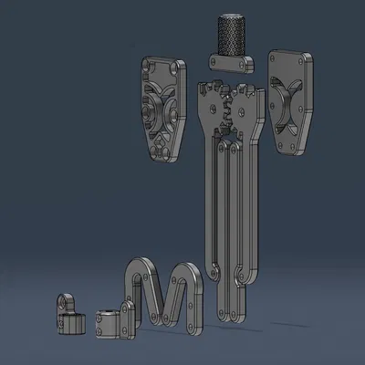 Com-pa vẽ kỹ thuật với cánh tay song song có bánh răng