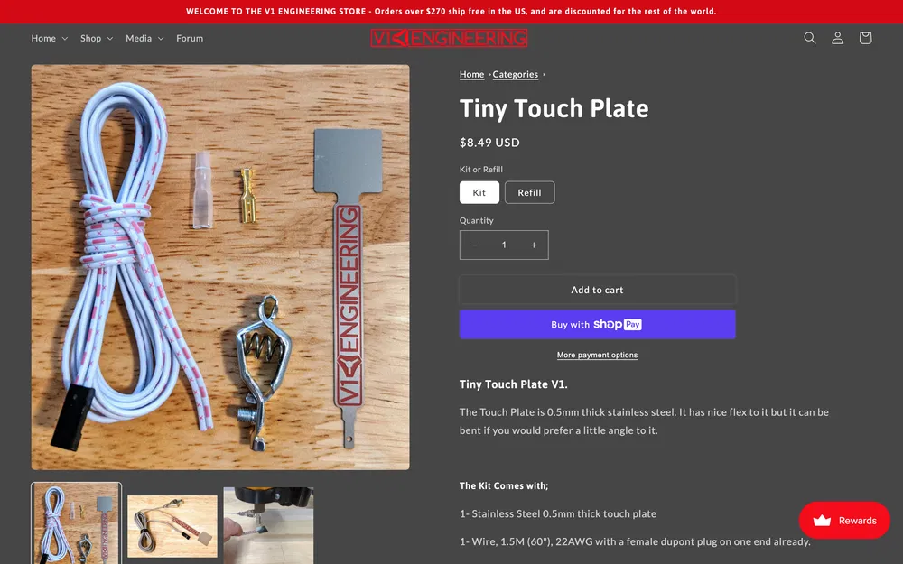 Cho máy CNC: đầu dò nam châm cho dây cảm biến chạm (v1.0) - Image 8