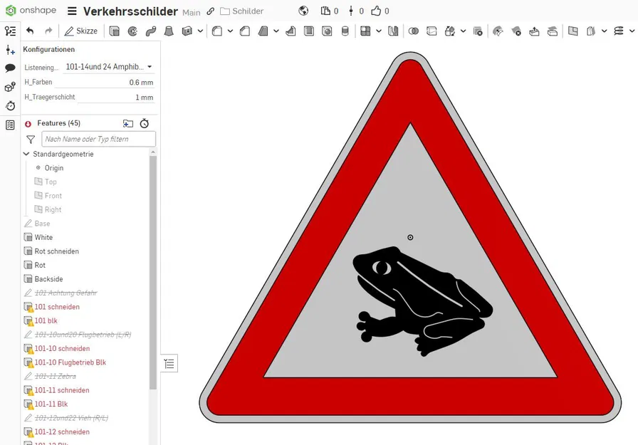 Biển báo Giao thông Đức "Cảnh báo" 101-xx - Image 3