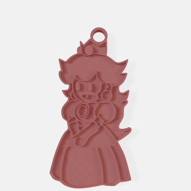 Vòng Cổ hoặc Móc Khóa Công Chúa Peach Kiểu Cổ Điển - Image 1