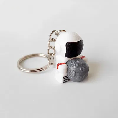 Móc Khóa Phi Hành Gia Ôm Trăng