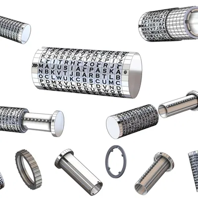 Khóa Cryptex "Mật Mã Da Vinci" Có Vòng Xoay