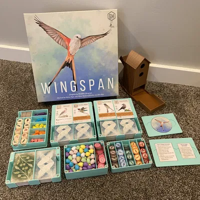 Hộp Đựng Wingspan + Châu Âu + Châu Đại Dương Gộp Chung