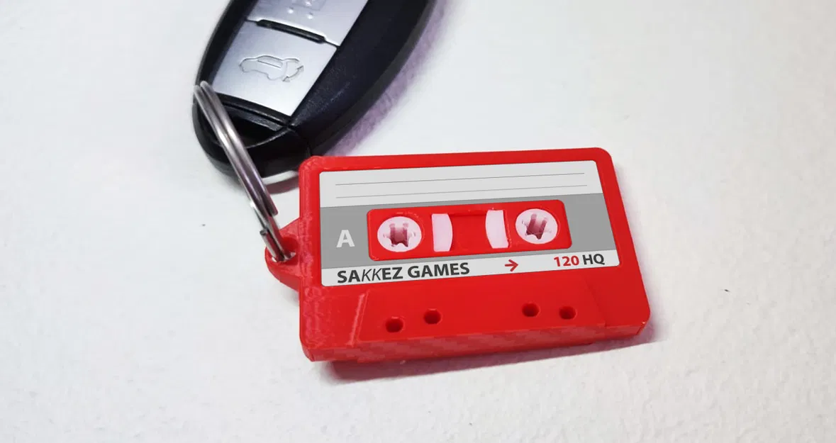 Móc khóa băng cassette nhạc - Image 2