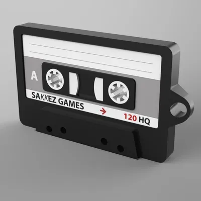 Móc khóa băng cassette nhạc