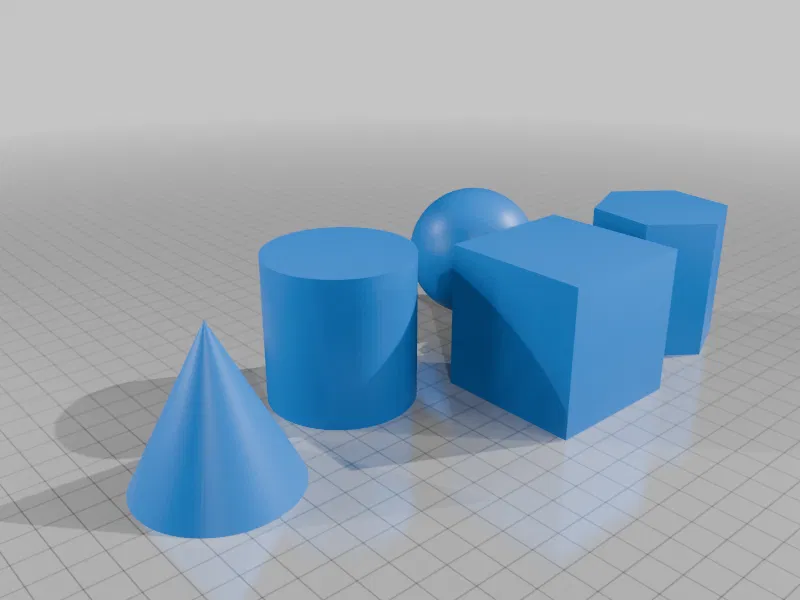 Hình học - Quả bóng, khối lập phương, hình trụ, nón và lăng trụ lục giác - Image 6