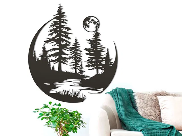 Mô hình 3D Trăng & Cây - Image 1