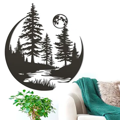 Mô hình 3D Trăng & Cây