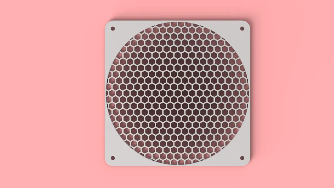 "Hexy" - Lưới Bảo Vệ Quạt Cong 140mm - Image 2