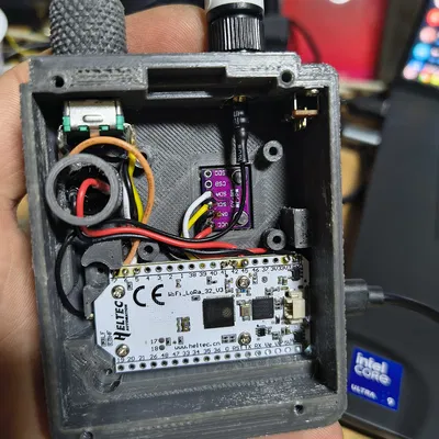 Vỏ hộp nomadBox cho Heltec WiFi LoRa 32(V3) có GPS, BME280, Buzzer, Rotary Encoder