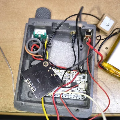 Vỏ hộp nomadBox cho Heltec WiFi LoRa 32(V3) có GPS, BME280, Buzzer, Rotary Encoder