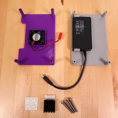 Vỏ Case MiSTer USB Hub và Quạt