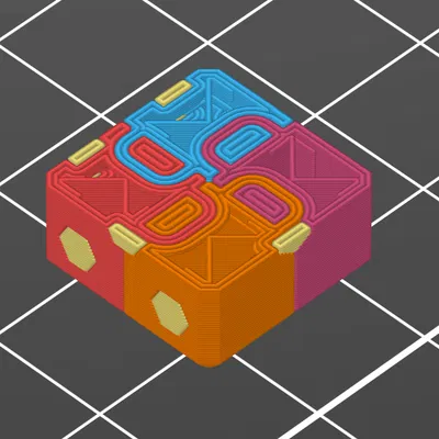 Khối Lập Phương Xúc Xắc Thử Màu Đa Sắc