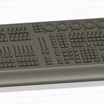 Mô hình 3D grandMA3 Command Wing