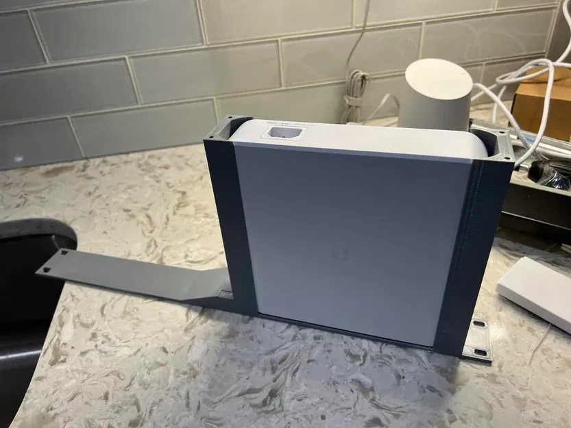 Giá Đỡ Tủ Rack 1U Cho Unifi USW 16 Lite POE Switch - Image 2