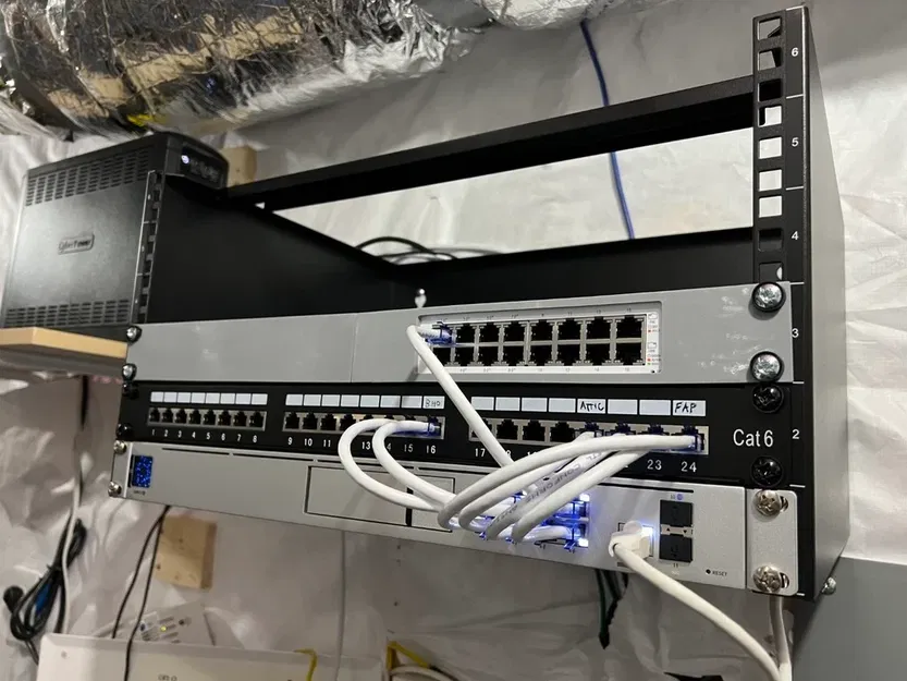 Giá Đỡ Tủ Rack 1U Cho Unifi USW 16 Lite POE Switch - Image 4