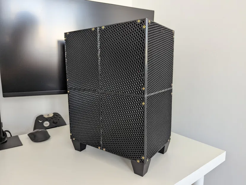 Case PC mATX nhỏ gọn, dùng nguồn ATX, card 260mm, KHÔNG cần ốc heat insert - Image 1