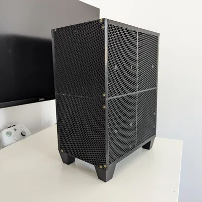 Case PC mATX nhỏ gọn, dùng nguồn ATX, card 260mm, KHÔNG cần ốc heat insert