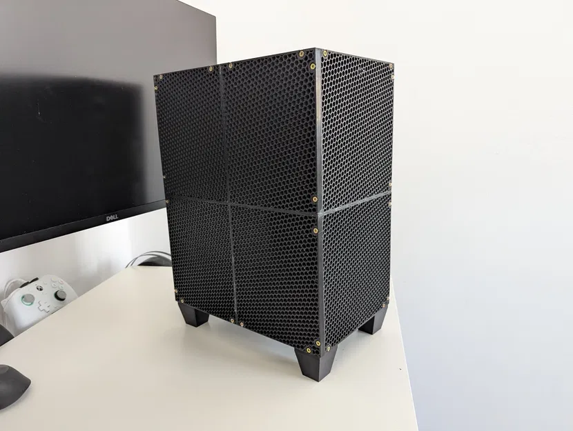 Case PC mATX nhỏ gọn, dùng nguồn ATX, card 260mm, KHÔNG cần ốc heat insert - Image 3