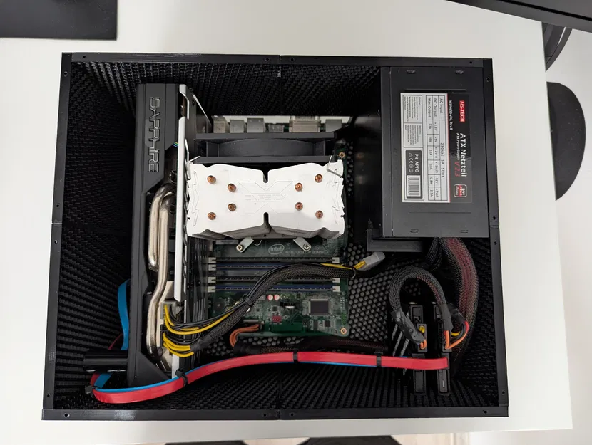Case PC mATX nhỏ gọn, dùng nguồn ATX, card 260mm, KHÔNG cần ốc heat insert - Image 8