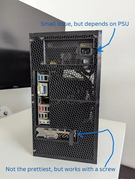 Case PC mATX nhỏ gọn, dùng nguồn ATX, card 260mm, KHÔNG cần ốc heat insert - Image 12