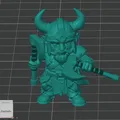 Mô Hình Viking Axeman MINIS - Thumbnail 2