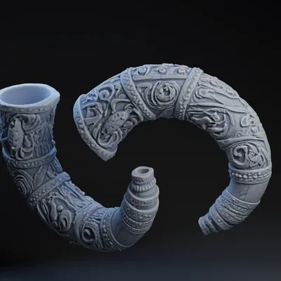 Sừng Uống Rượu - Mô hình 3D