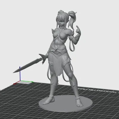 Tượng Anime Nữ Thợ Săn Quái Vật