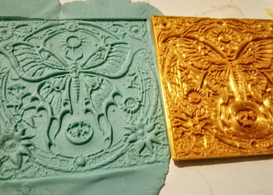 Bộ Dấu Hình Bướm Đêm Luna Cho Gốm - Image 4