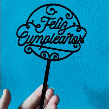 Topper Chúc Mừng Sinh Nhật "Feliz Cumpleaños" - Image 2