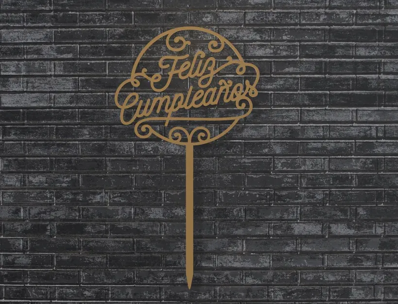 Topper Chúc Mừng Sinh Nhật "Feliz Cumpleaños" - Image 3