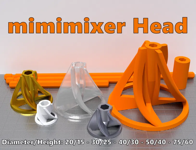 mimimixer - Bộ Phụ Kiện Trộn Sơn, Nhựa Resin - Image 1