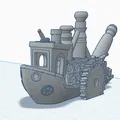 Mô Hình Tàu Benchy Phong Cách Steampunk - Thumbnail 1