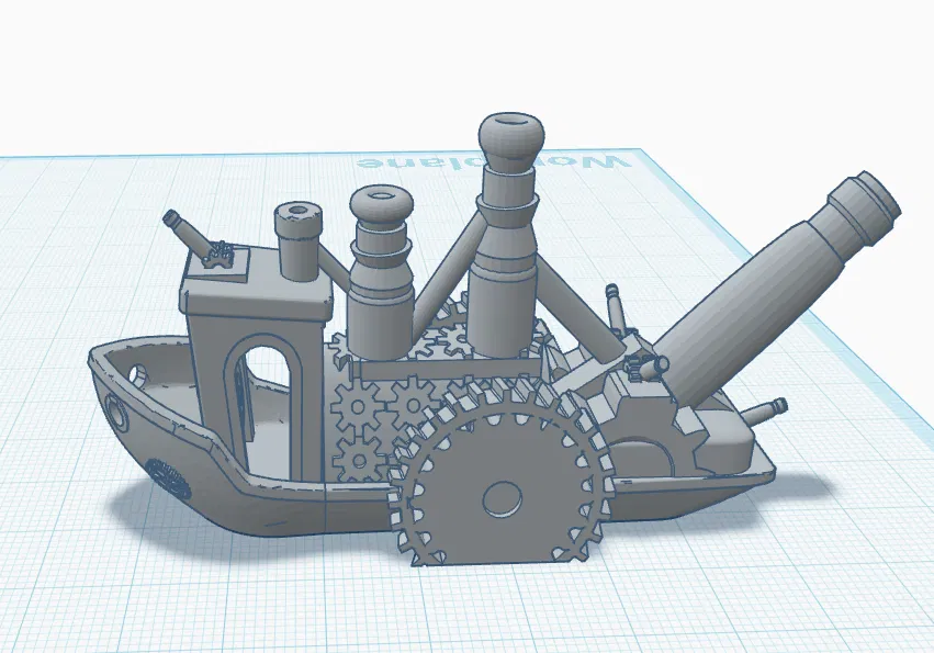 Mô Hình Tàu Benchy Phong Cách Steampunk - Image 2