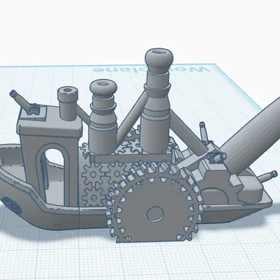 Mô Hình Tàu Benchy Phong Cách Steampunk