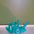 Mô Hình Tàu Benchy Phong Cách Steampunk - Thumbnail 5