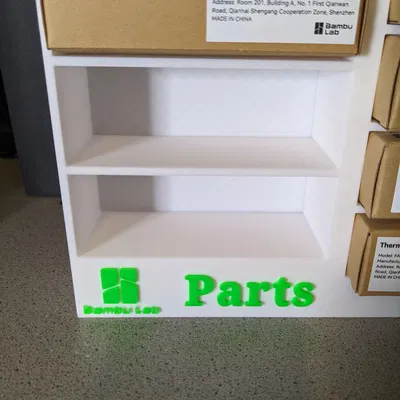 Giá Treo Tường/Kệ Chứa Phụ Kiện Nhỏ/Vừa Cho Bambu Lab P1P / X1C Carbon