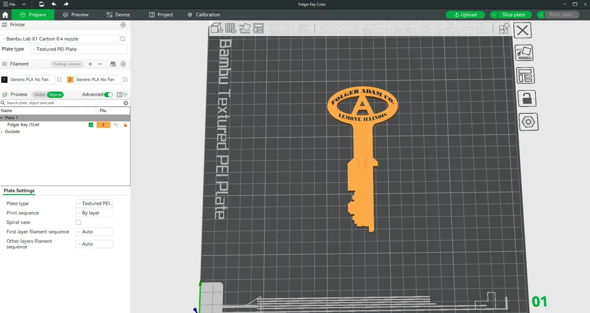 Mô Hình Chìa Khóa Nhà Tù Folger Adam Bản Sao - Image 2