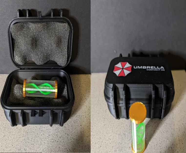 Hộp Mini và Mẫu T-Virus Umbrella Corporation Resident Evil - Image 1