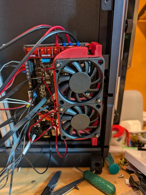 BTT BigTreeTech Octopus 1.1 (Pro) gắn quạt / chụp tản nhiệt cho 2 quạt 6010 - Image 1