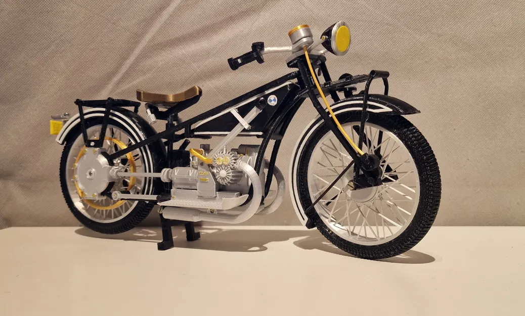 Mô hình xe BMW R32 năm 1925 tỉ lệ 1:6,5 của Ed van der Heijden - Image 1