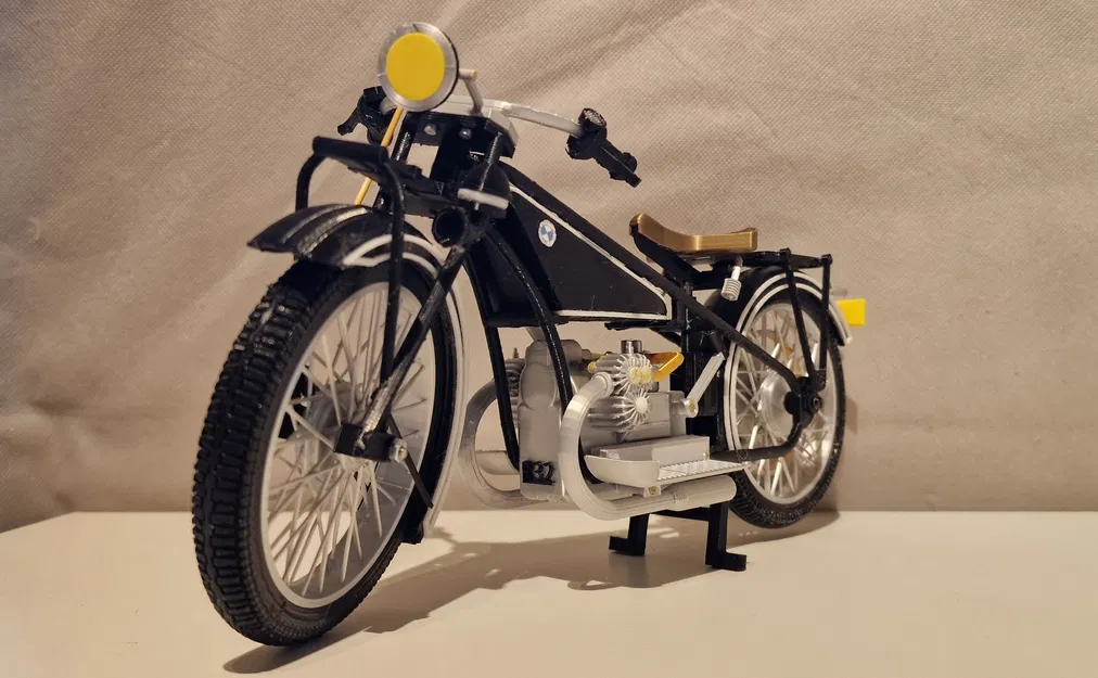 Mô hình xe BMW R32 năm 1925 tỉ lệ 1:6,5 của Ed van der Heijden - Image 2