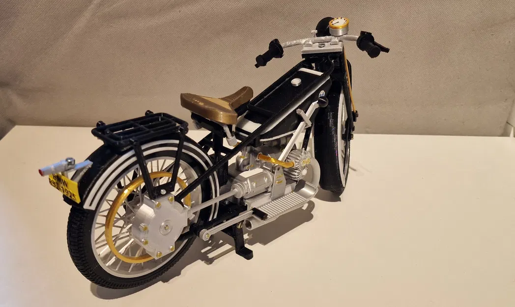 Mô hình xe BMW R32 năm 1925 tỉ lệ 1:6,5 của Ed van der Heijden - Image 6
