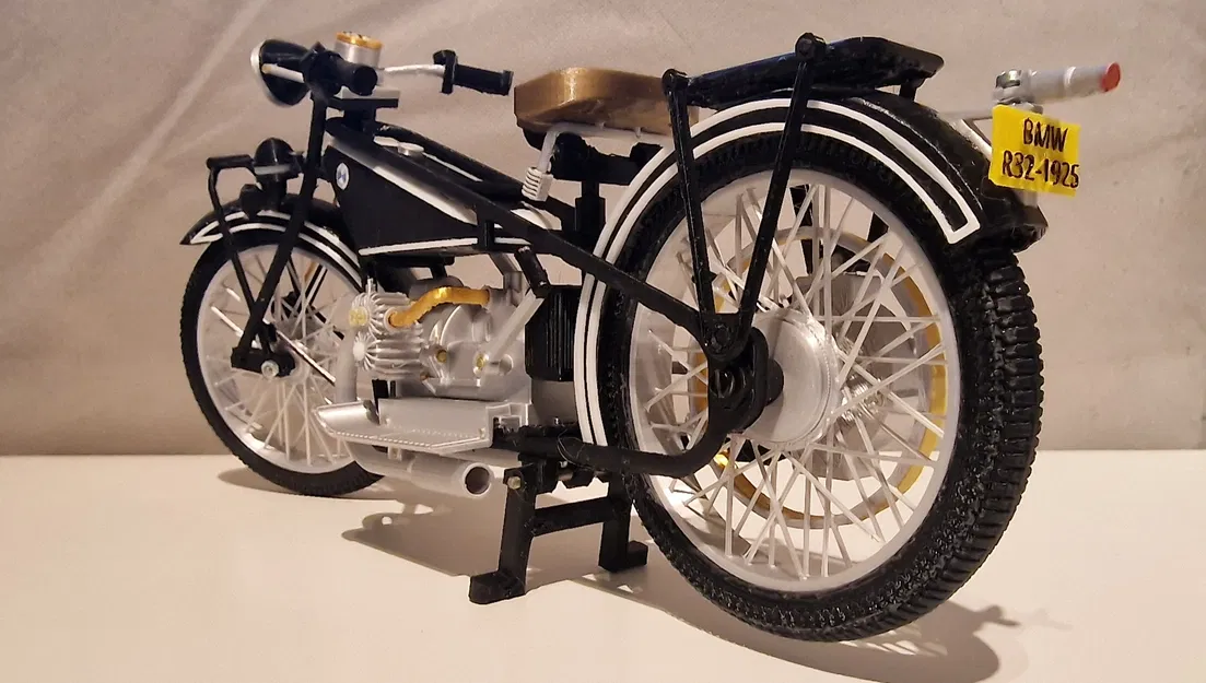 Mô hình xe BMW R32 năm 1925 tỉ lệ 1:6,5 của Ed van der Heijden - Image 8