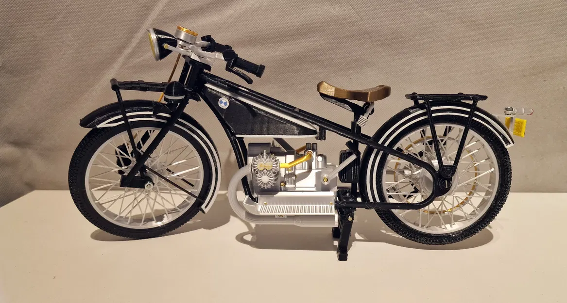 Mô hình xe BMW R32 năm 1925 tỉ lệ 1:6,5 của Ed van der Heijden - Image 12