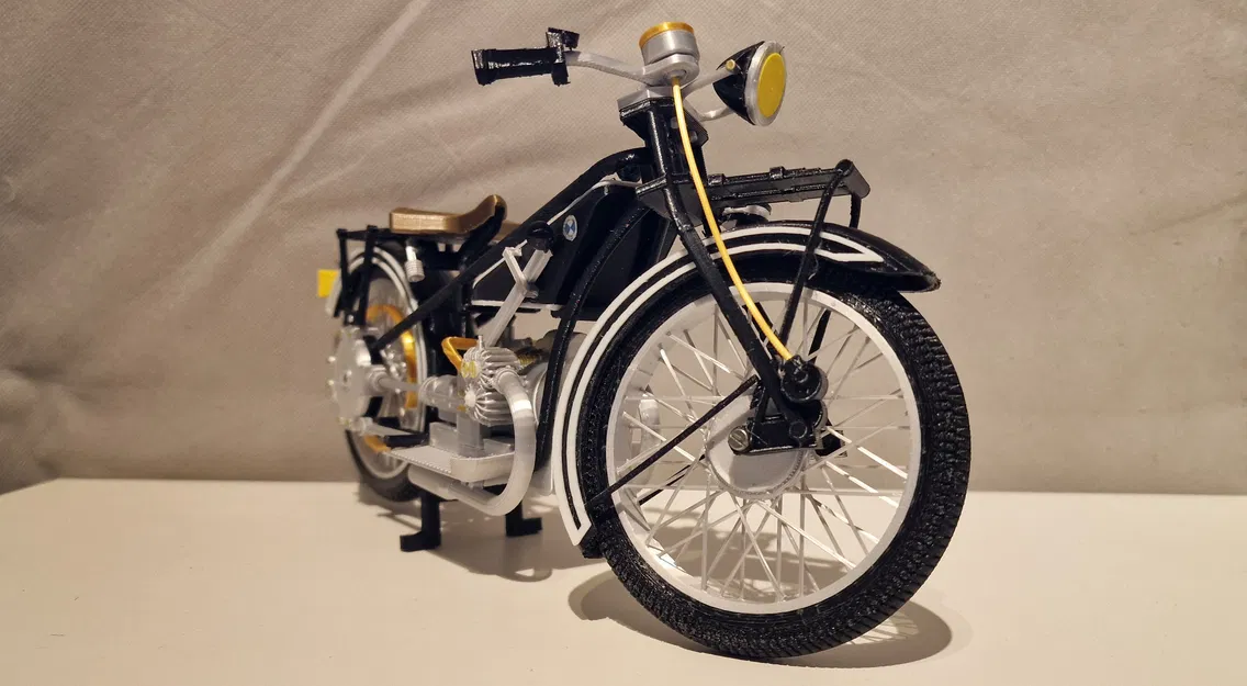 Mô hình xe BMW R32 năm 1925 tỉ lệ 1:6,5 của Ed van der Heijden - Image 14