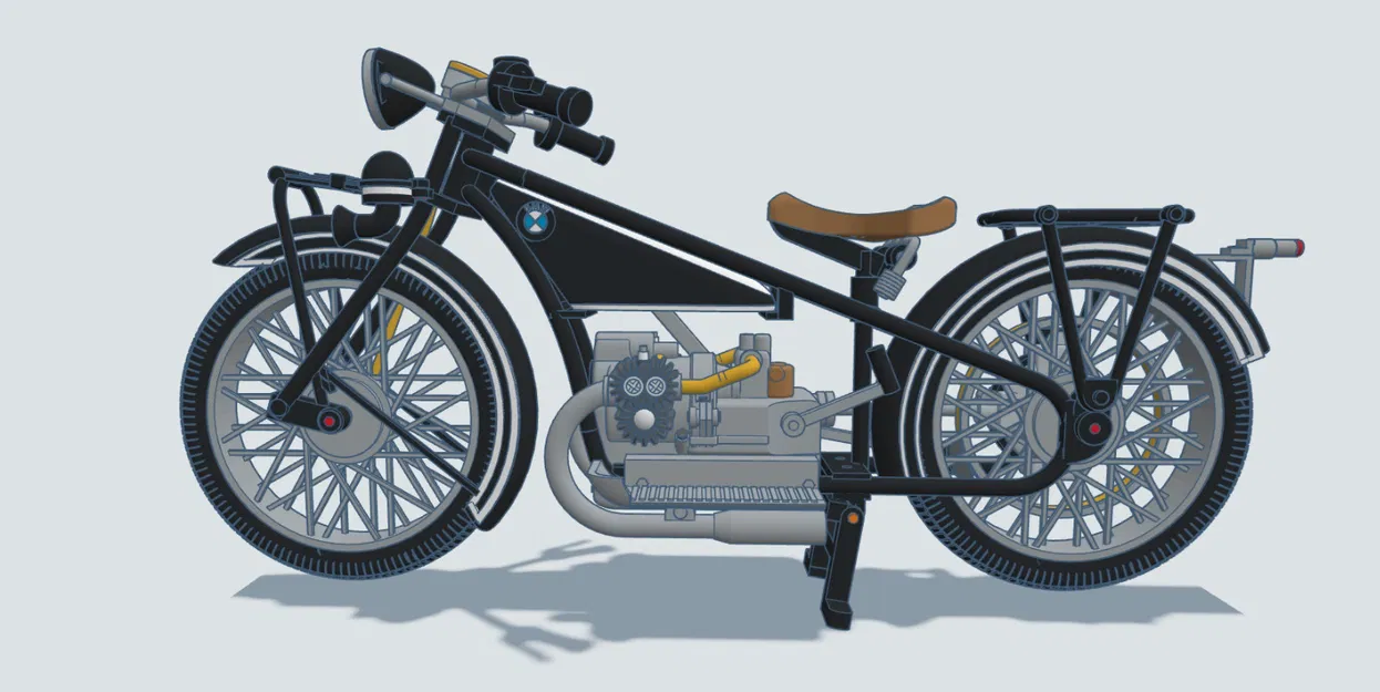 Mô hình xe BMW R32 năm 1925 tỉ lệ 1:6,5 của Ed van der Heijden - Image 18